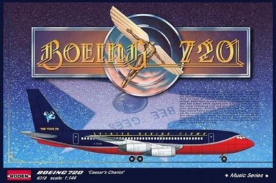 RODEN Boeing 720 caesar's Chariot - 1:144e - 