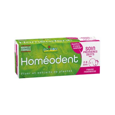 HOMEODENT Boiron Hom&eacute;odent soin premi&egrave;res dents 2-6 ans lot de 2x50 ml