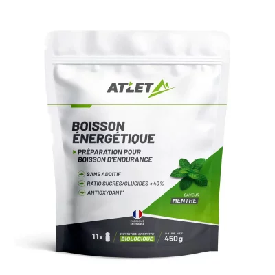 ATLET NUTRITION Boisson &Eacute;nerg&eacute;tique Bio (450g)MenthePr&eacute;parations Energ&eacute;tiquesAtlet
