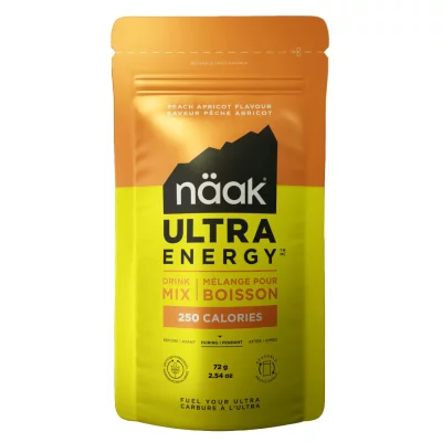 NAAK Boisson energetique  ultra energy peche abricot 72g