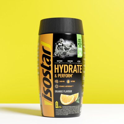 ISOSTAR Boisson Isotonique Poudre Hydrate & Perform Orange 560g - 