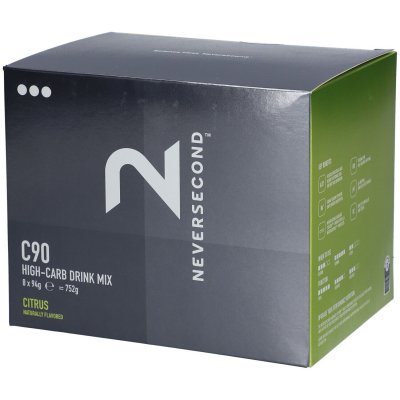 NEVERSECOND Boisson  C90 High Carb Mix 94 g go&ucirc;t agrumes (8 unit&eacute;s)
