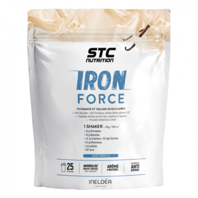 STC NUTRITION Boisson proteinee  iron force protein 750 g vanille