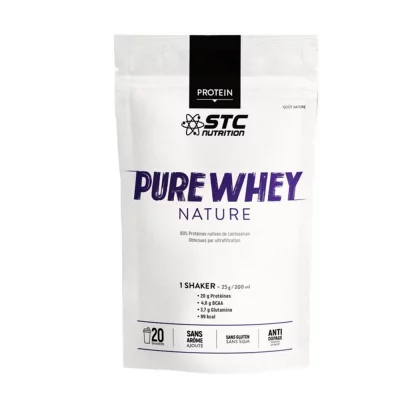 STC NUTRITION Boisson proteinee  pure whey doypack de 500g nature
