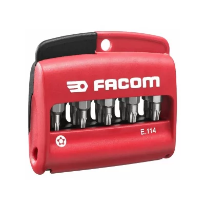 FACOM Bo&icirc;te 10 embouts Resistorx plus + porte-embout - E.114PB
