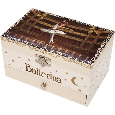 TROUSSELIER Bo&icirc;te &agrave; bijoux musicale f&eacute;tiche de f&eacute;licie ballerina 