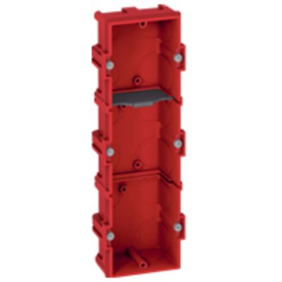 LEGRAND Bo&icirc;te &agrave; encastrer Batibox ma&ccedil;onnerie - 3 postes profondeur 40mm