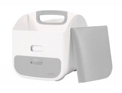 UBBI Boite &agrave; Langer Blanc et Gris 