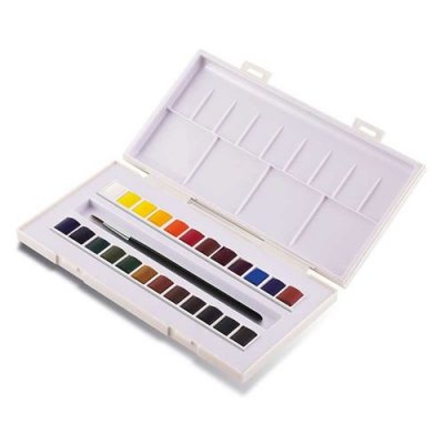 SENNELIER Bo&icirc;te aquarelle fine La petite Aquarelle 24 1/2 godets - 