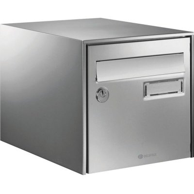 DECAYEUX Bo&icirc;te aux lettres inox Loft Inox - Double face - 
