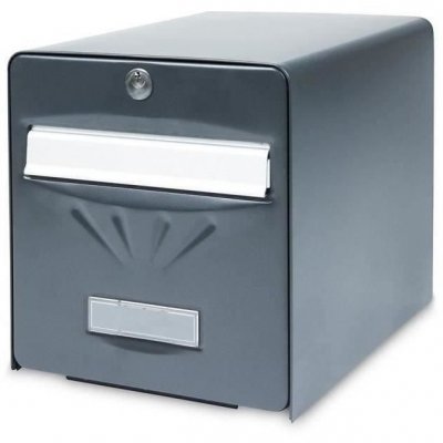 BURG WACHTER Bo&icirc;te aux lettres normalis&eacute;e 2 portes ext&eacute;rieur BURG-W&Auml;CHTER Balneaire aciergris
