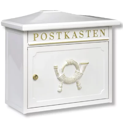 Bo&icirc;te aux lettres Sylt 1883 w Acier Blanc burg-w&auml;chter - Blanc