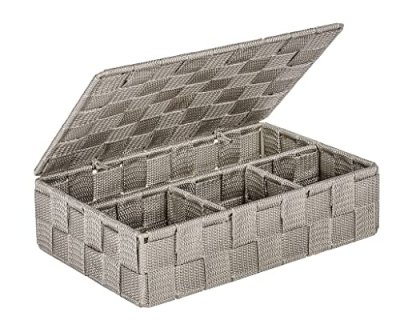WENKO Boite avec couvercle ADRIA coloris taupe