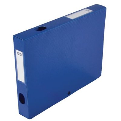 OXFORD Bo&icirc;te classement non mont&eacute;e Elba Memphis - PP 7/10e - dos 4 cm - bleu