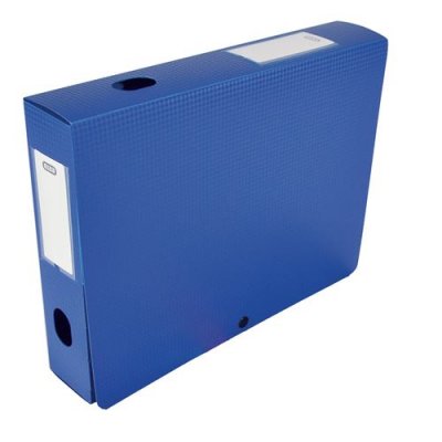  Bo&icirc;te classement non mont&eacute;e Elba Memphis - PP 7/10e - dos 6 cm - bleu