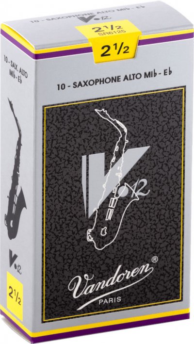 VANDOREN Bo&icirc;te de 10 anches V12 saxophone alto Force 2.5 - SR6125