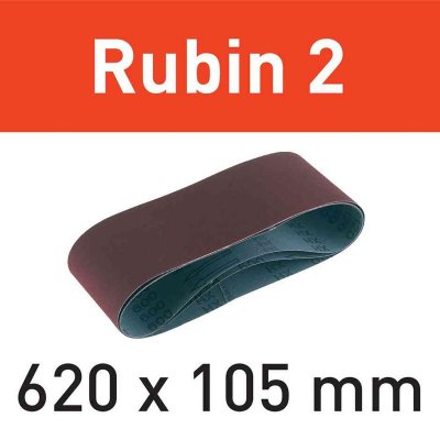 FESTOOL Boite de 10 Bandes abrasives 620 x 105 RU2  - P60 - 499150