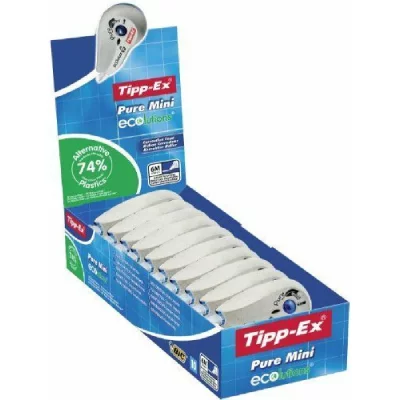 TIPP EX Bo&icirc;te de 10 rollers de correction -  - Pure Mini Tape