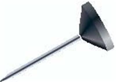 EXACOMPTA Bo&icirc;te De 100 &Eacute;pingles T&ecirc;te Plate Unie Pointe 8mm Noir