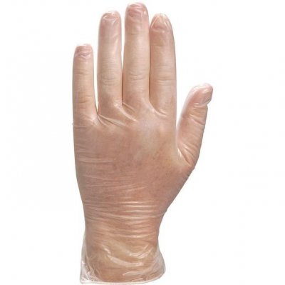 DELTA PLUS Boite de 100 gants jetables vinyle poudr&eacute;  taille 8/9