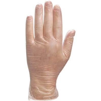 DELTA PLUS Boite de 100 gants jetables vinyle poudr&eacute;  taille 9/10