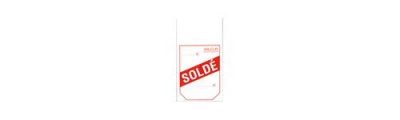 GENERIQUE Boite De 1000 &Eacute;tiquettes &Agrave; Cheval Imprim&eacute;es Sold&eacute; 50x125mm Agipa