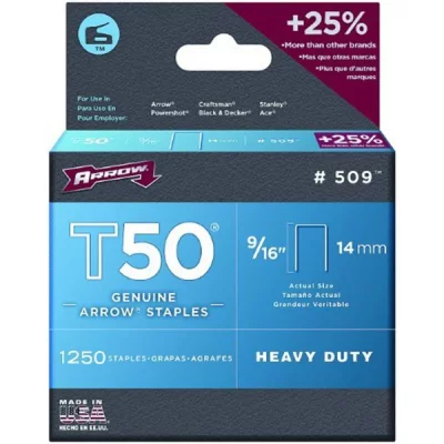 ARROW Bo&icirc;te de 1250 agrafes T50 14 mm - 0160814 