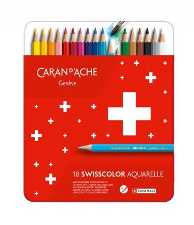 CARAN D ACHE Boite de 18 crayons de couleur Caran d'Ache Swisscolor