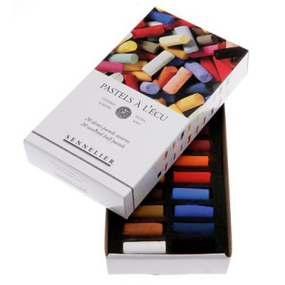 SENNELIER Bo&icirc;te De 20 Demi-Pastels &Agrave; L'&eacute;cu Assortis  Extra Tendre