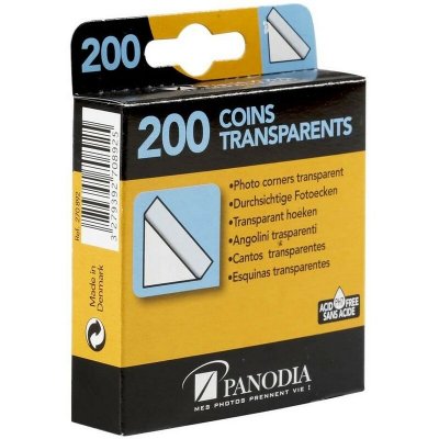 PANODIA Bo&icirc;te de 200 coins photos adh&eacute;sifs transparents - marque fran&ccedil;aise