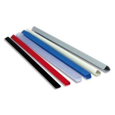 EXACOMPTA Boite De 25 Baguettes &Agrave; Relier 9mm 90 Feuilles A4 Cristal