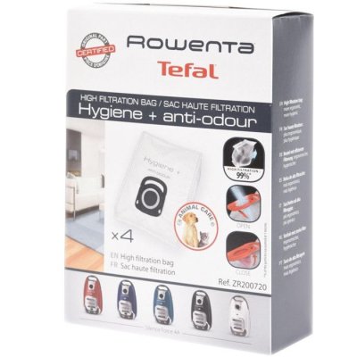 ROWENTA Boite de 4 sacs haute filtration Aspirateur ZR200720  - 310642