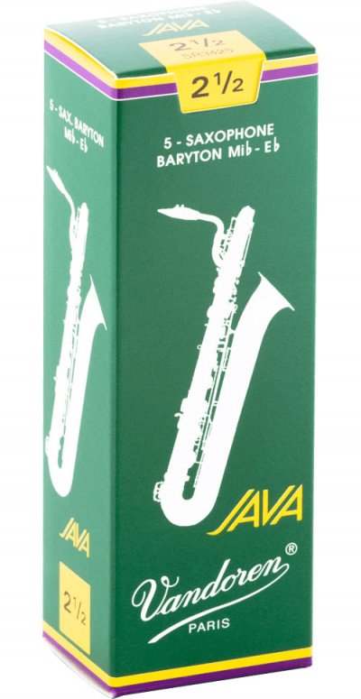 VANDOREN Bo&icirc;te De 5 Anches Saxophone Baryton Java Force 2.5 -  Sr3425