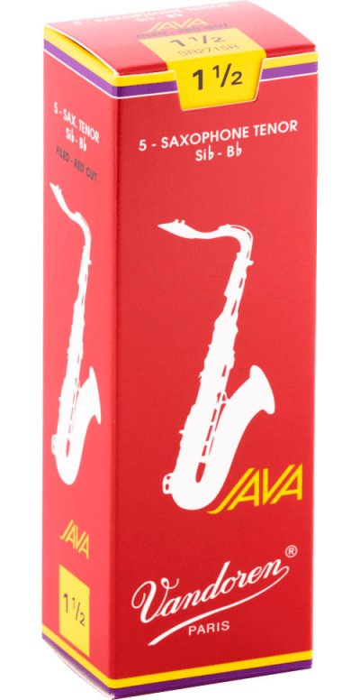 VANDOREN Bo&icirc;te de 5 anches saxophone tenor Java Red Force 1.5 - SR2715R