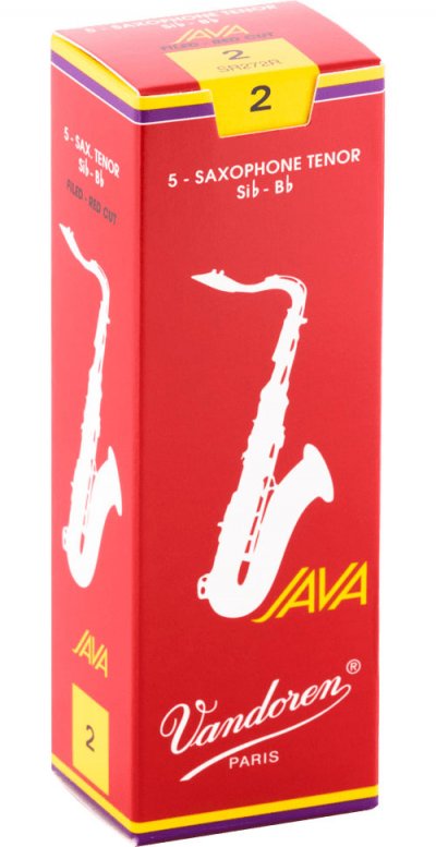VANDOREN Bo&icirc;te De 5 Anches Saxophone Tenor Java Red Force 2 -  Sr272r