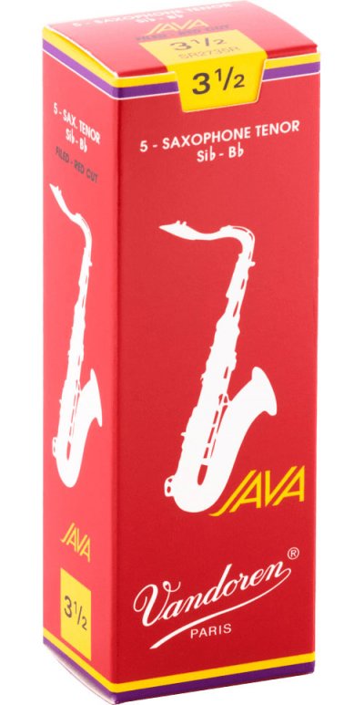 VANDOREN Bo&icirc;te de 5 anches saxophone tenor Java Red Force 3.5 - SR2735R