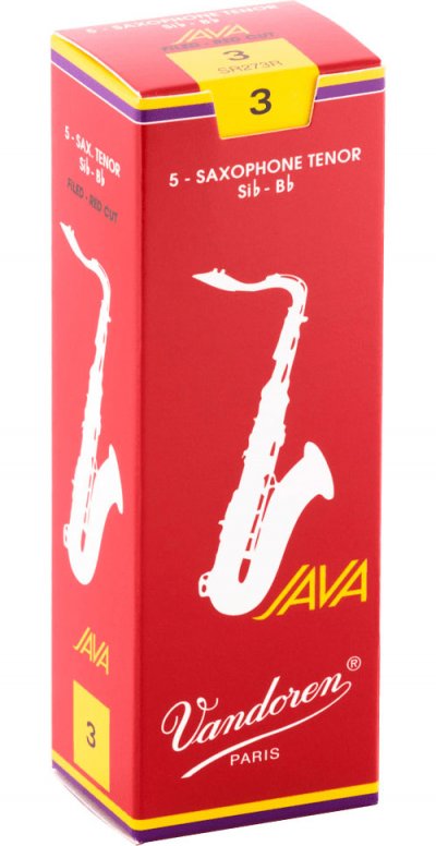 VANDOREN Bo&icirc;te De 5 Anches Saxophone Tenor Java Red Force 3 -  Sr273r