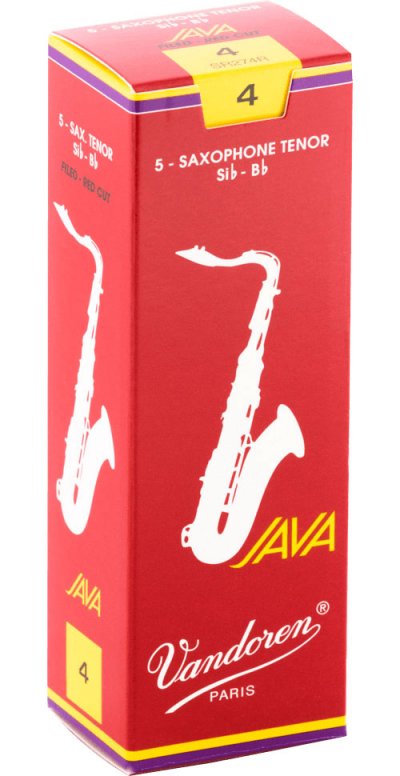VANDOREN Bo&icirc;te De 5 Anches Saxophone Tenor Java Red Force 4 -  Sr274r