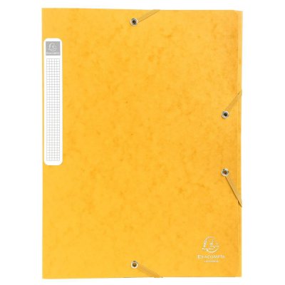 EXACOMPTA Boite de classement Cartobox - dos 4 cm - carte lustr&eacute;e 7/10e - jaune