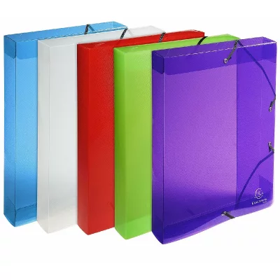GENERIQUE Boite de classement exabox dos 40mm polypropylene crystal colours