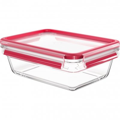 EMSA Bo&icirc;te de conservation CLIP & CLOSE verre, 1,3 litre