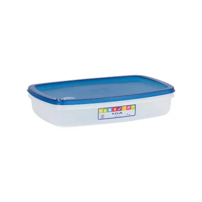 DAVID Bo&icirc;te de conservation Naturel plate 2L rectangle - turquoise