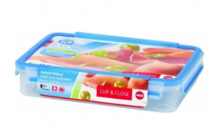 EMSA Bo&icirc;te de conservation rectangulaire Clip&Close en plastique 1,65L