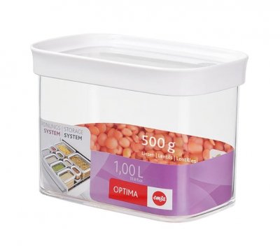 GENERIQUE Boite de conservation rectangulaire en plastique Optima 1L
