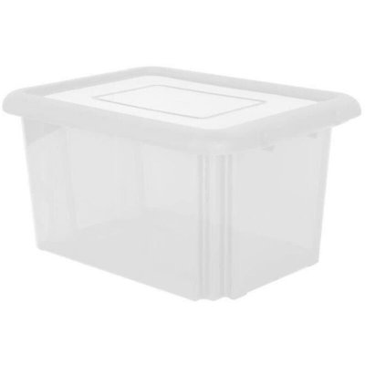 EDA Bo&icirc;te de rangement  Funny box 55L transparent