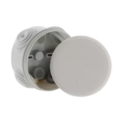 ZENITECH Bo&icirc;te d&eacute;rivation ronde &Oslash;70mm profondeur &Oslash;35mm vrac