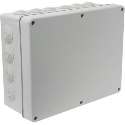 DEBFLEX Boite &eacute;tanche carr&eacute;e IP55 dim.310x240x120mm 20 entr&eacute;es 