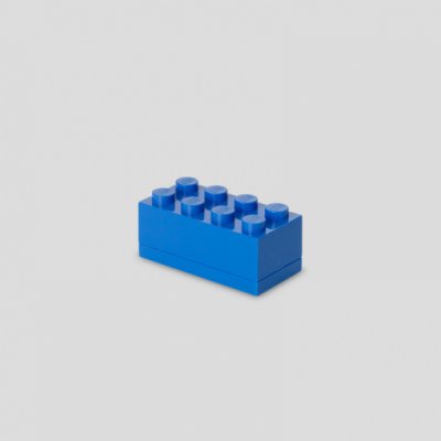 LEGO Bo&icirc;te  Mini 8 plots, insert pour repas, bo&icirc;te snacking, bleu