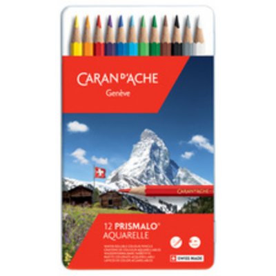 CARAN D ACHE Bo&icirc;te M&eacute;tal 40 Crayons Aquarelle Prismalo&reg; - Caran D'ache