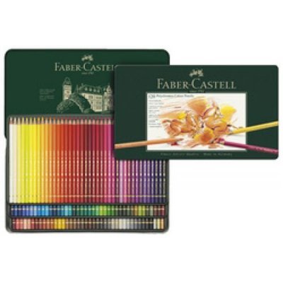 FABER CASTELL Boite M&eacute;tal 60 Crayons De Couleur Polychromos 